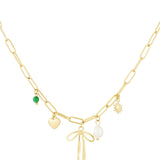 Sweet Bow Charm Necklace