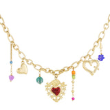 Red Heart Charm Necklace