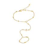 Sparkling Hearts Hand Chain
