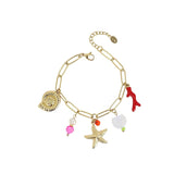 pulsera marina con charms