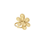 Anillo Flor con Piedra de Color