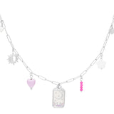 Rosy Charm Necklace