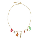 collar de peces con charms