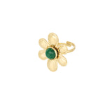 Anillo Flor con Piedra de Color
