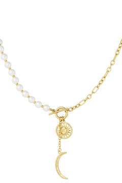 Collar Perlas, Sol y Luna