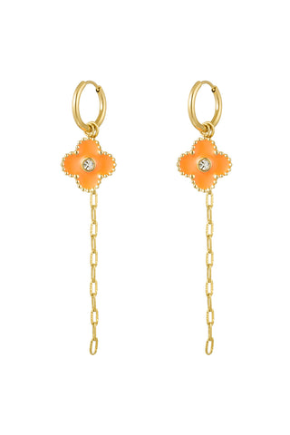 Pendientes Flor Naranja