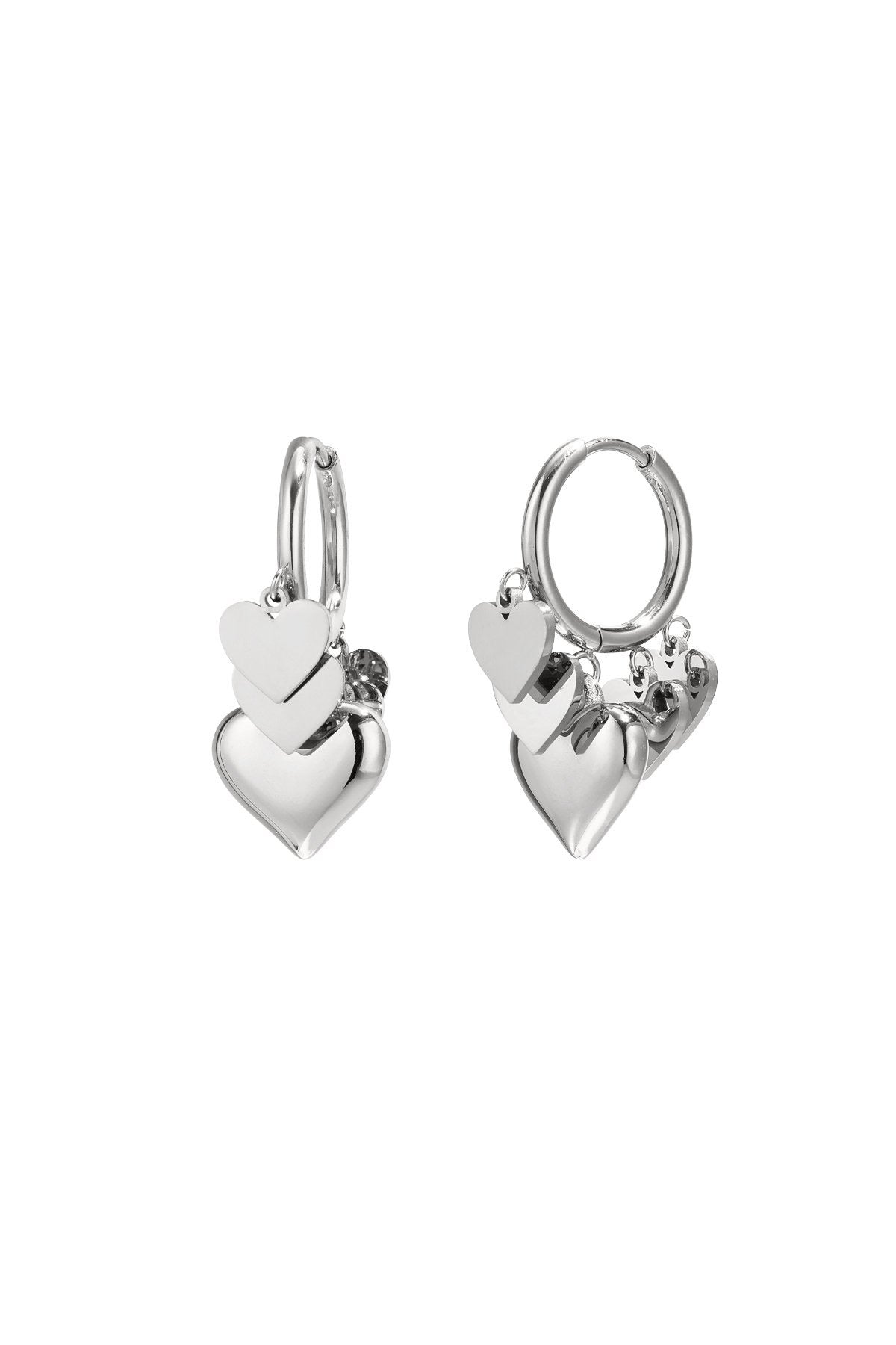 Multi Hearts Earrings