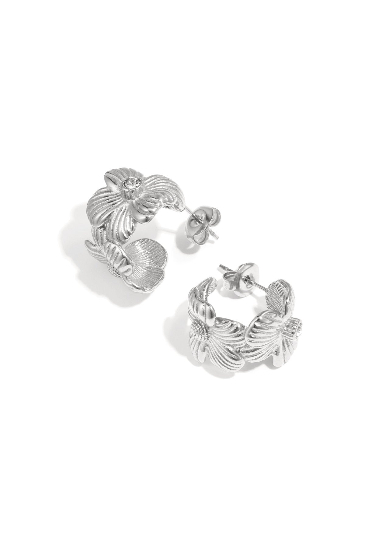 Gold Flower Earrings