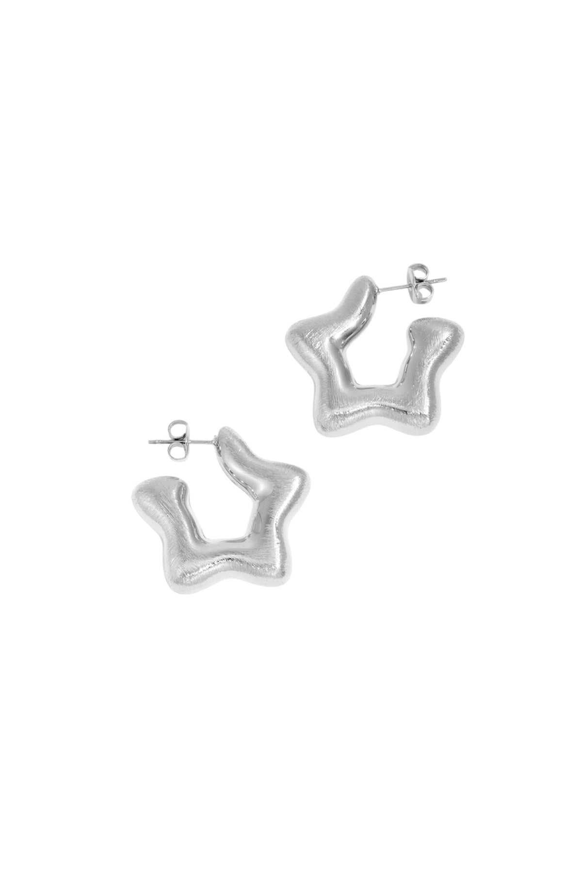 Shaped Stars Hoops Earrings