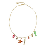 collar de peces con charms 