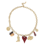 Kiss for life Charm Necklace