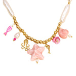 collar marino con perlas y charms