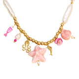 collar marino con perlas y charms
