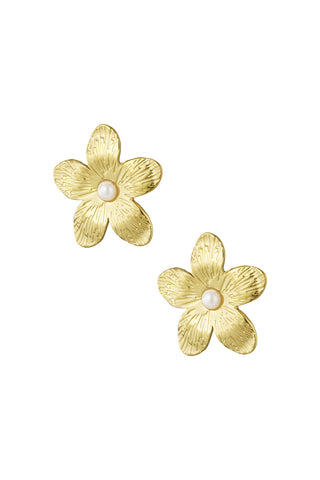 Pendientes Flor Perla