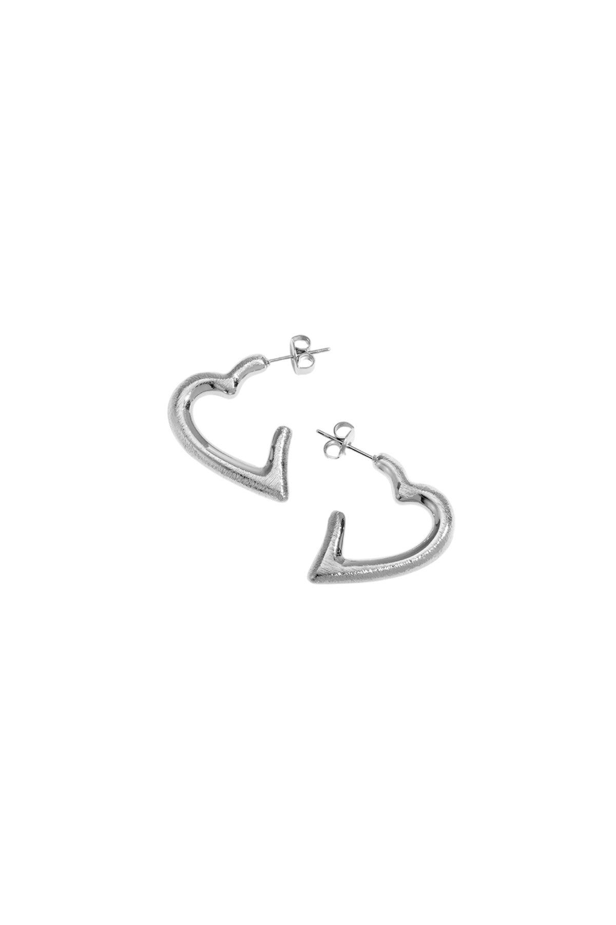 Shaped Heart Hoops Earrings