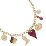 Kiss for life Charm Necklace