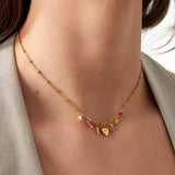 Tell My Heart Charm Necklace