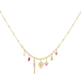 Tell My Heart Charm Necklace