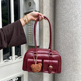 Venecia Bag - Burgundy - Charm Incluido
