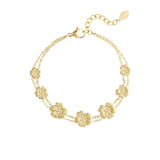Gold Flowers Bracelet